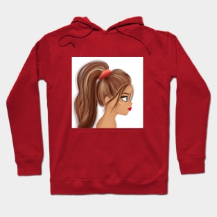 Anime girl picture frame cute girl Sticker Hoodie